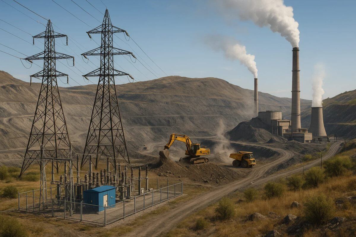 Современное горнодобывающее предприятие с автономной электростанцией — энергоснабжение карьера и шахты