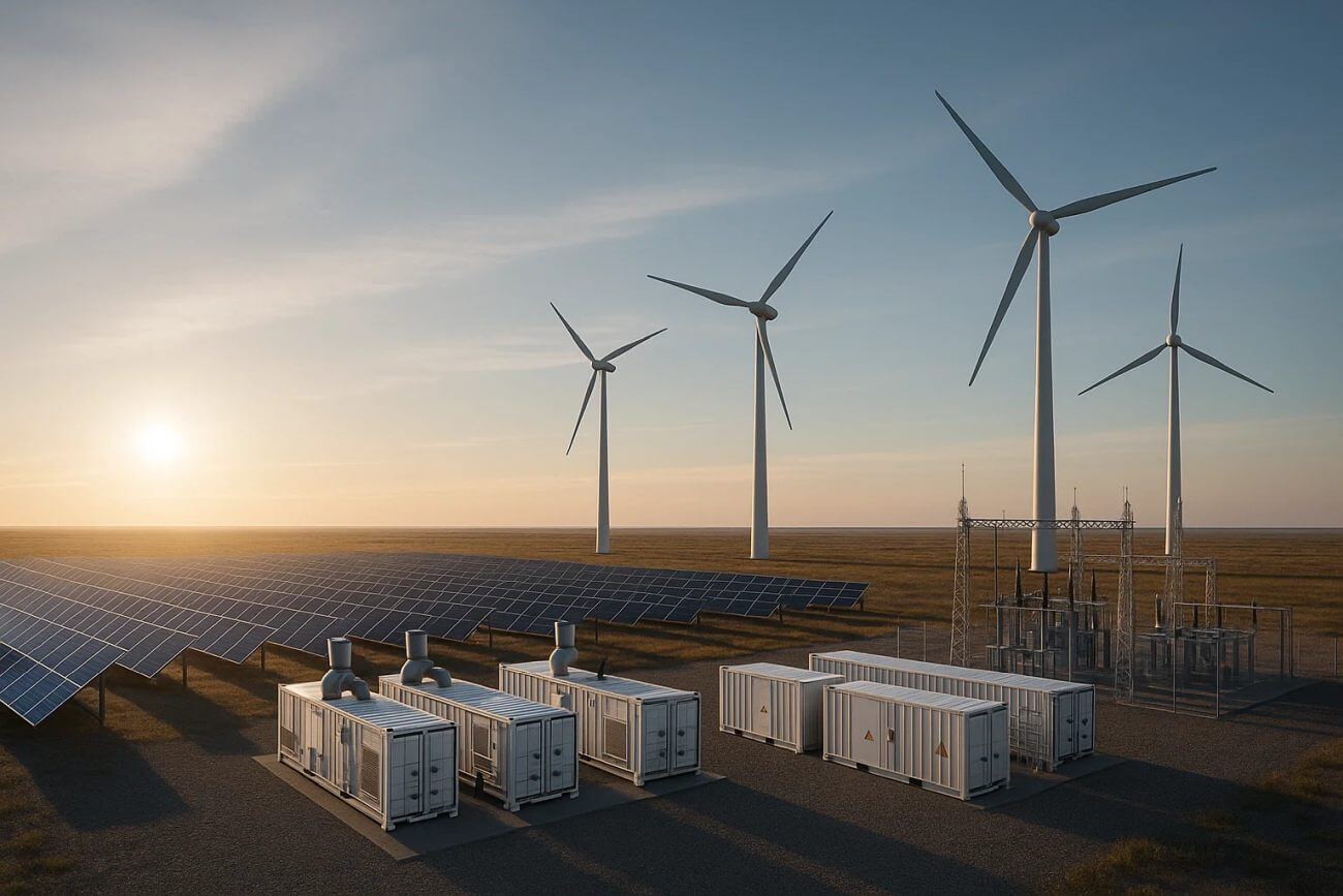 Гибридная система: ГПУ на ПНГ, солнечные панели, ветрогенераторы и накопитель — энергообеспечение предприятий нефтегазовой отрасли