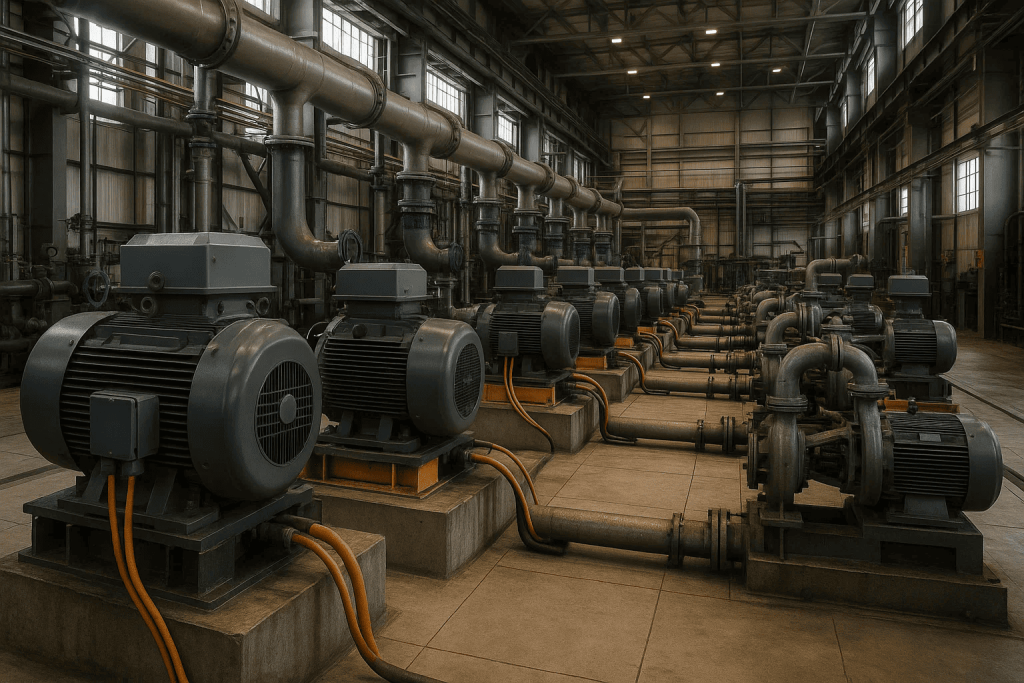 Электродвигатели и насосное оборудование — ключевые потребители электроэнергии на НПЗ
