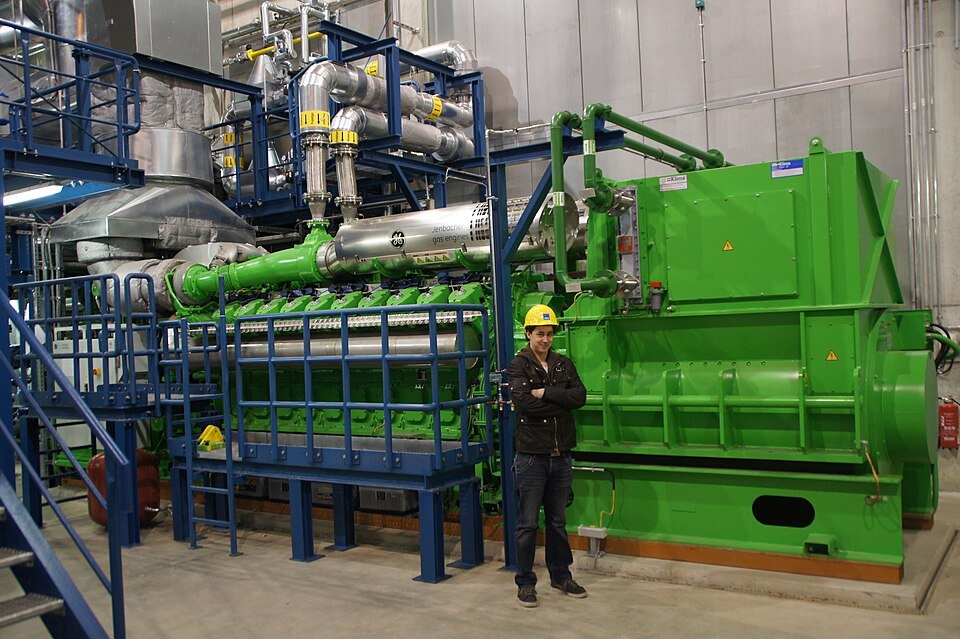 Газопоршневой двигатель когенерационной установки